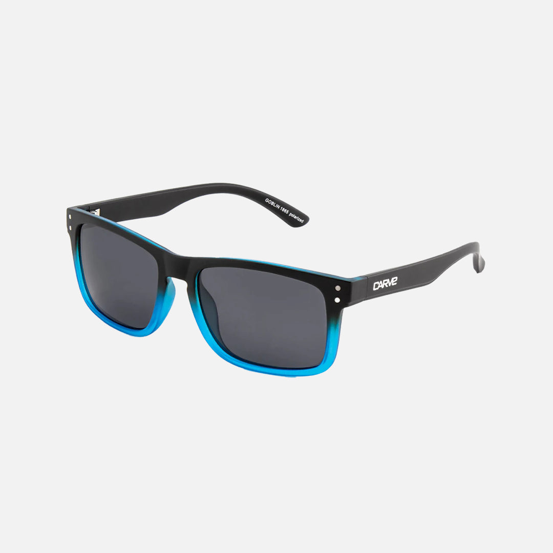 Goblin Polarized Matt Black Blue Frame Sunglasses