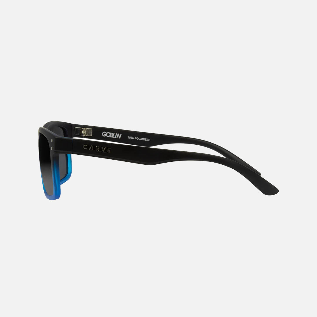 Goblin - Polarized Matt Black / Blue Frame Sunglasses