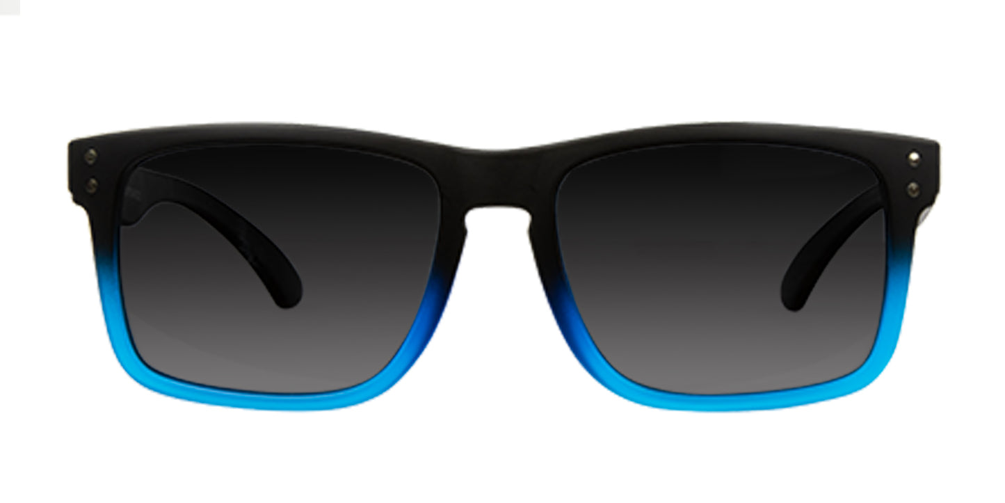 Goblin - Polarized Matt Black / Blue Frame Sunglasses
