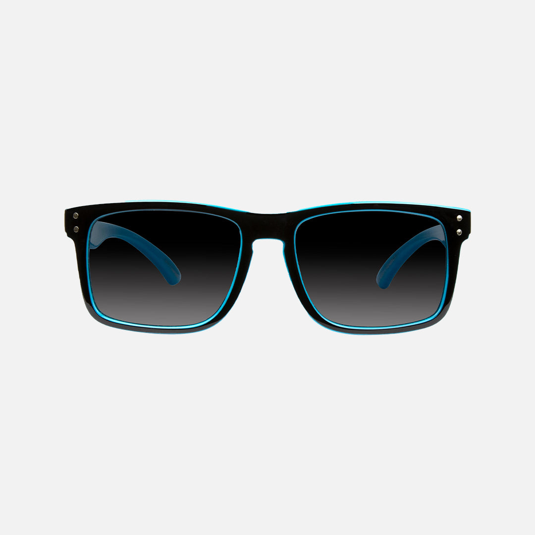 Goblin - Polarized Gloss Black / Blue Frame Sunglasses