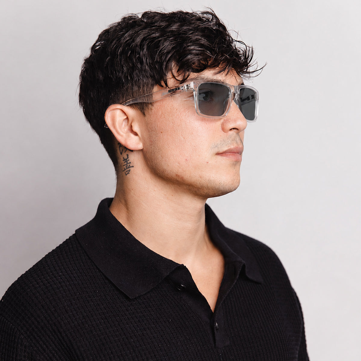 Goblin - Gloss Crystal Clear Frame with Grey Lens