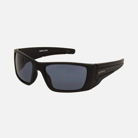 Demolition - Matt Black Frame with grey Polarized Lens