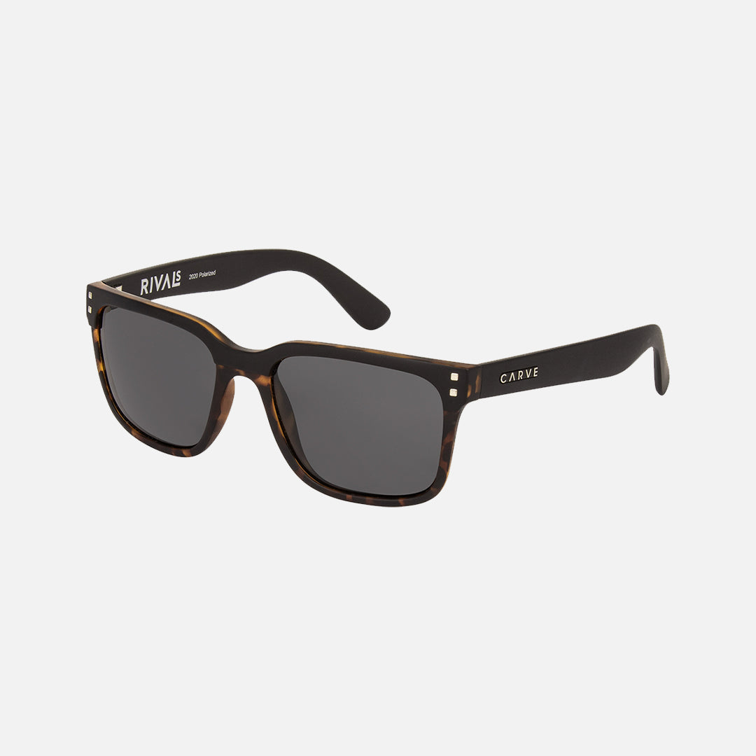 Rivals - Matt Black Tort Frame with Grey Polarized Lens