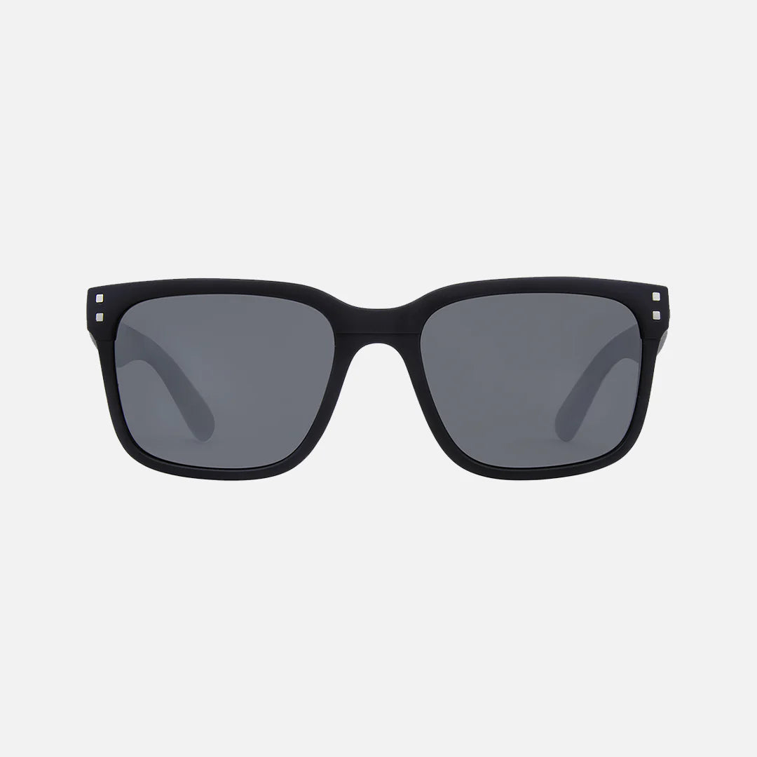 Rivals - Matt Black Frame, Grey Injected Polarized Lens with Silver Iridium