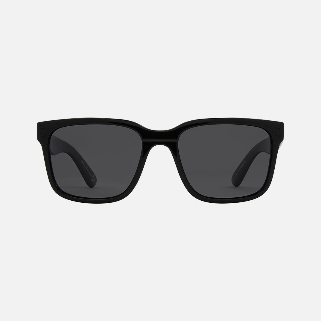 Rivals - Gloss Black Recycled Frame with Grey Polarized Lens