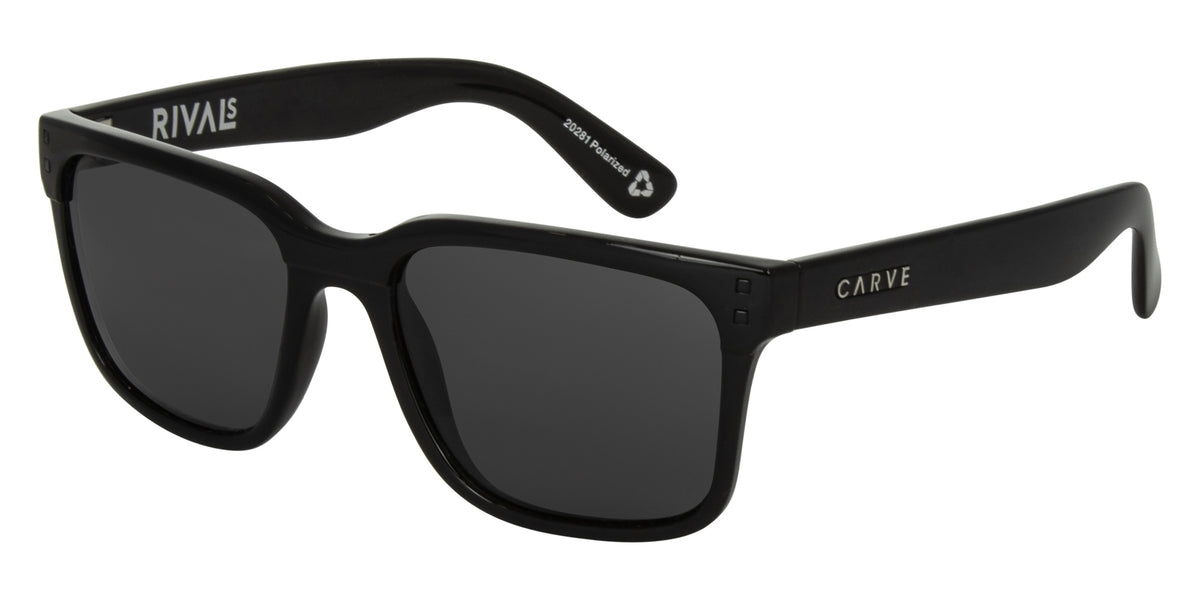 Rcl Rivals Rivals - Gloss Black Recycled Frame with Grey Polarized Lens