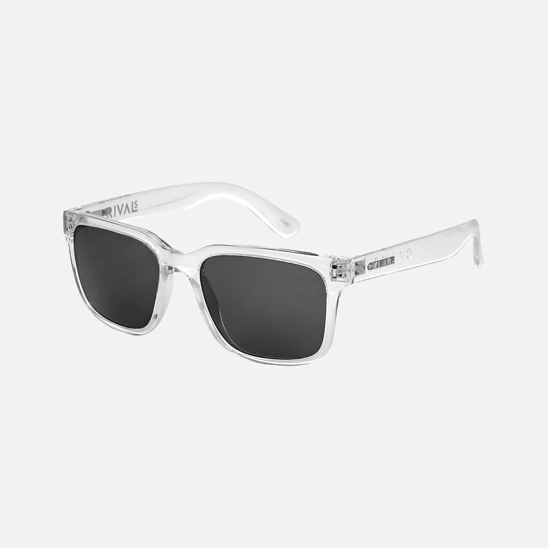 Rivals - Gloss Crystal Clear Frame with Grey Lens