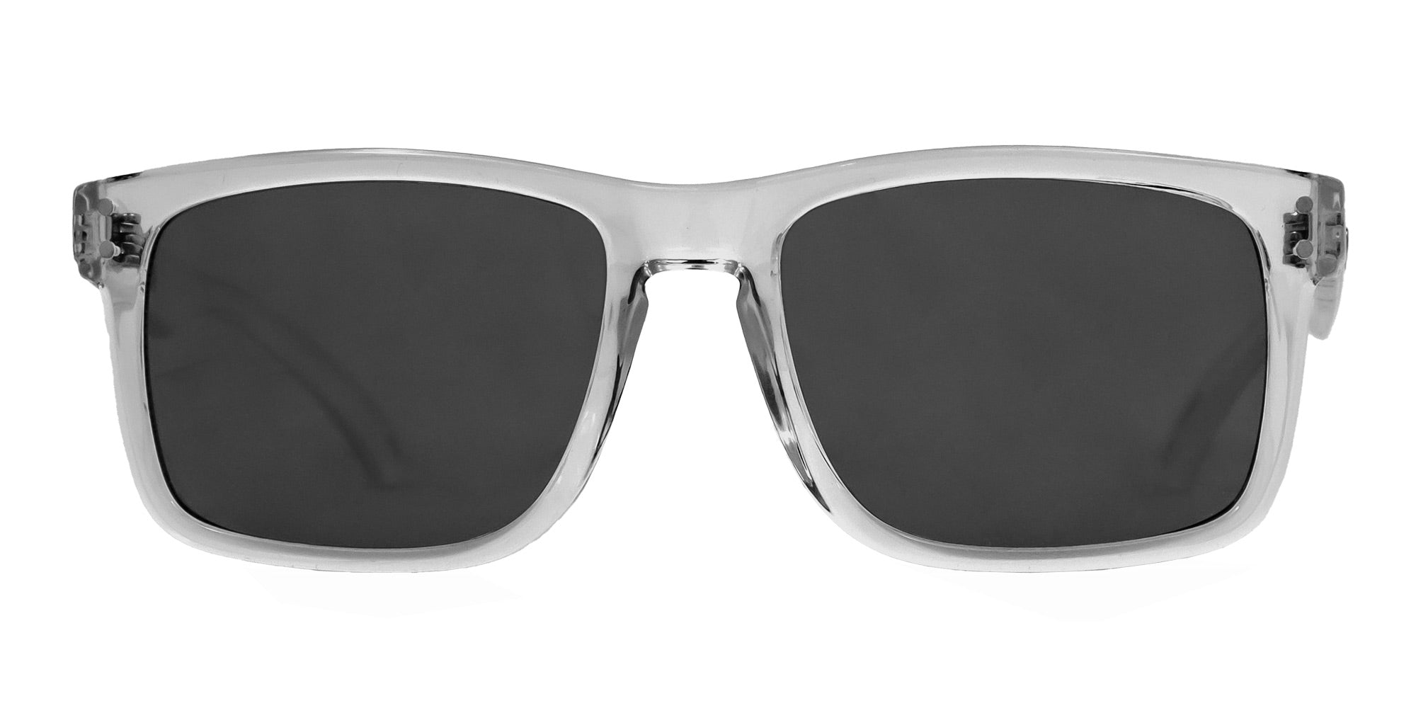 Rivals - Gloss Crystal Clear Frame with Grey Lens