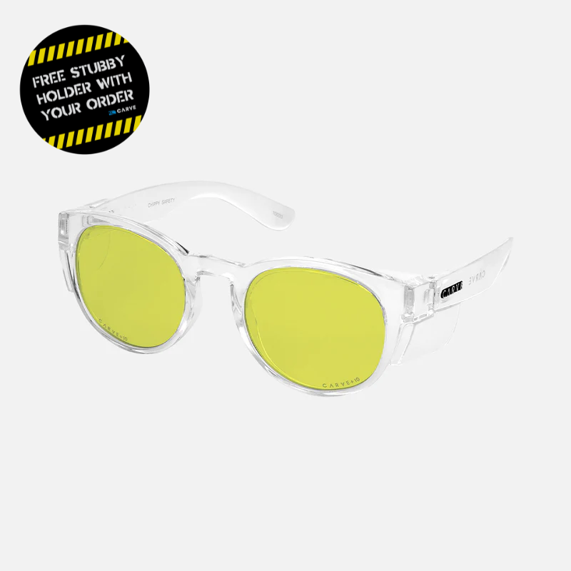 Chippy - Safety Gloss Clear Frame - Yellow Lens