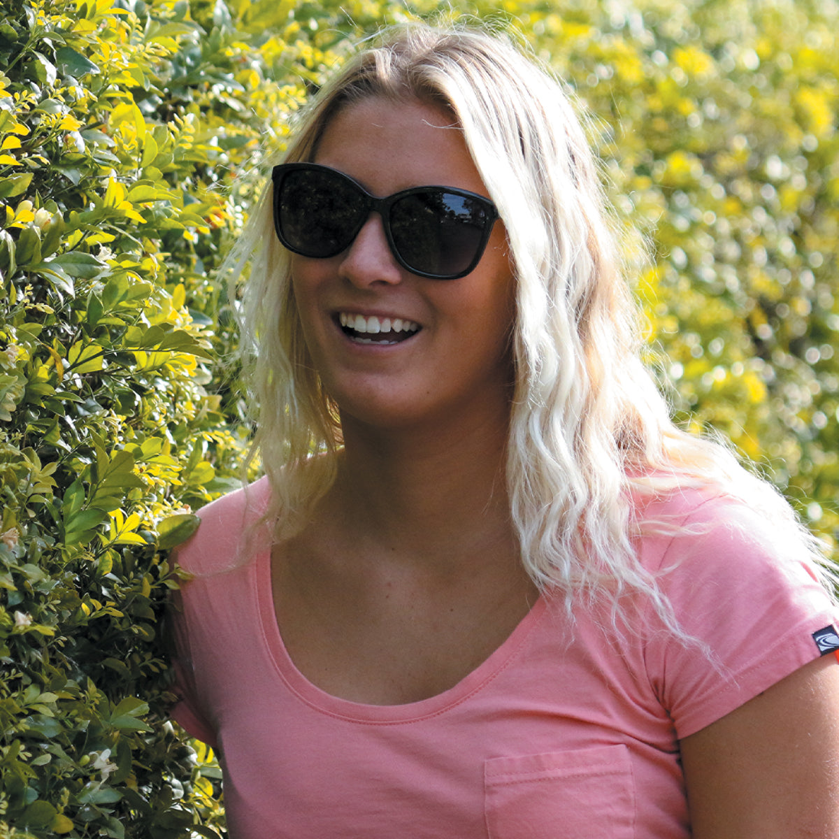 Lila - Polarized Gloss Black Frame Sunglasses