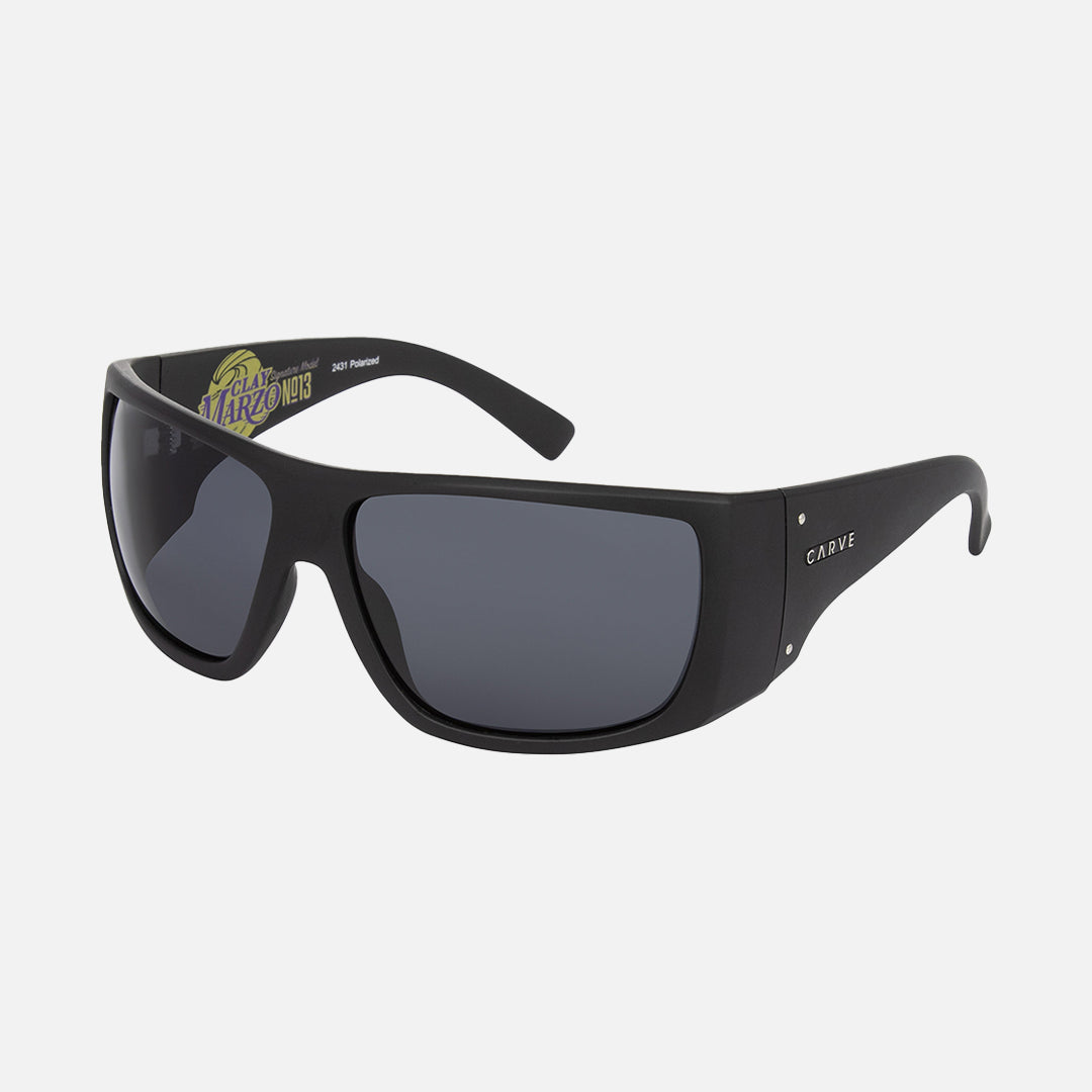 NO 13 Clay Marzo - Polarized Matt Black Sunglasses