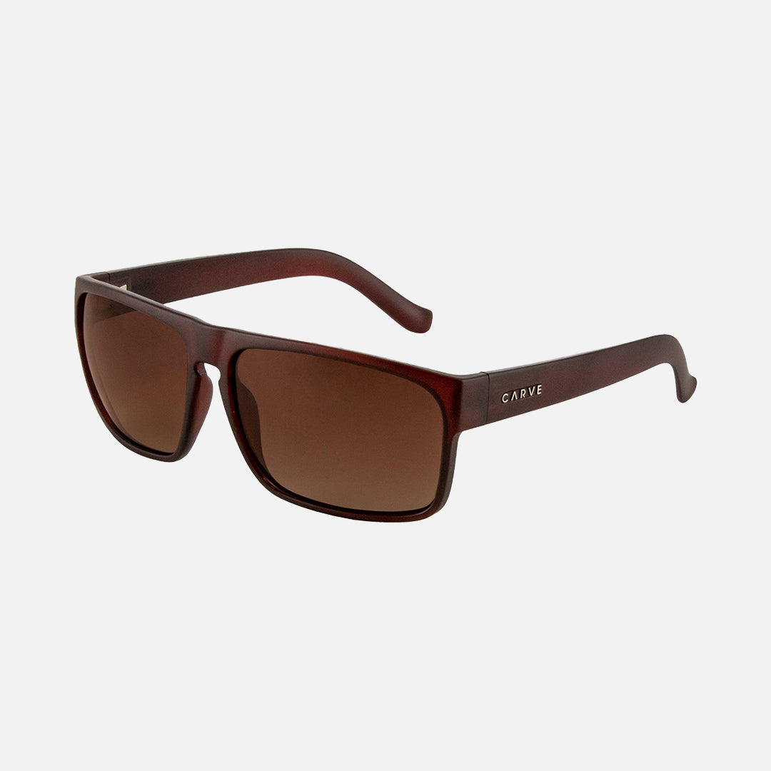 Vendetta - Matt Translucent Brick Recycled Frame Brown Polarized Lens