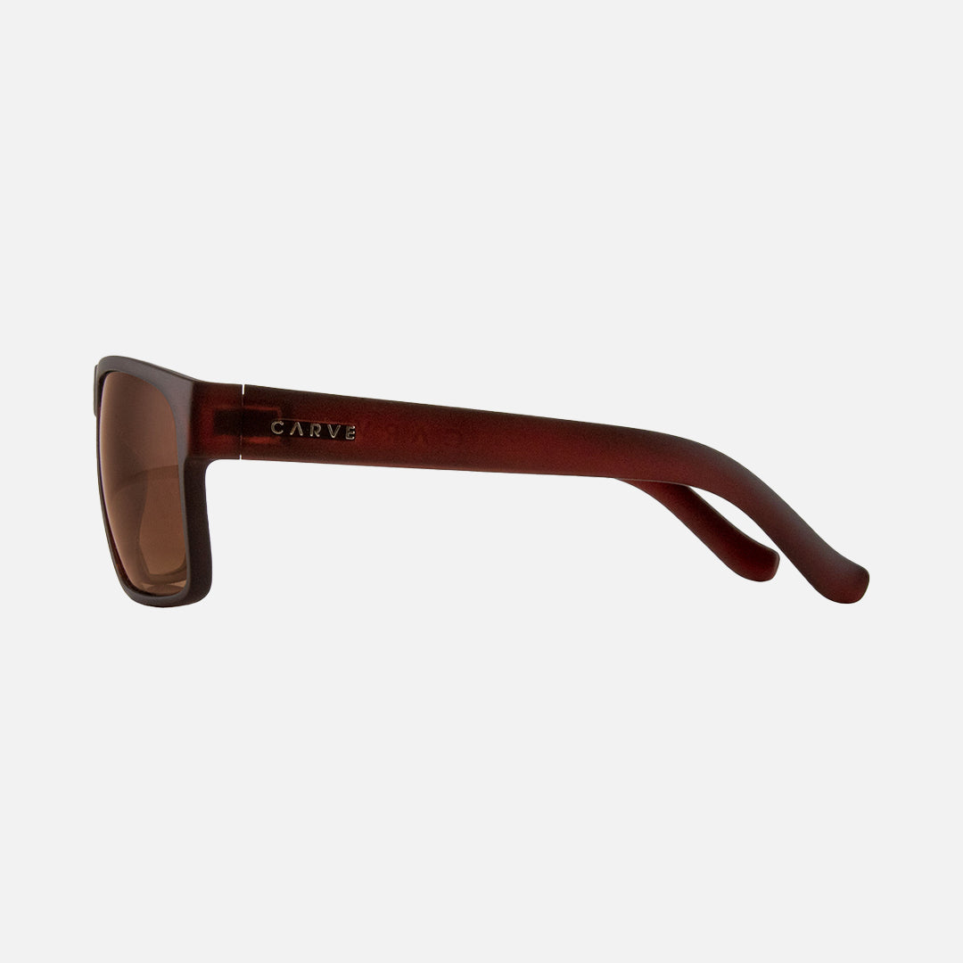 Vendetta - Matt Translucent Brick Recycled Frame Brown Polarized Lens