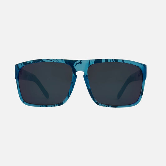 Vendetta - Gloss Blue Translucent Blue Swirl Frame Grey Polarized Lens