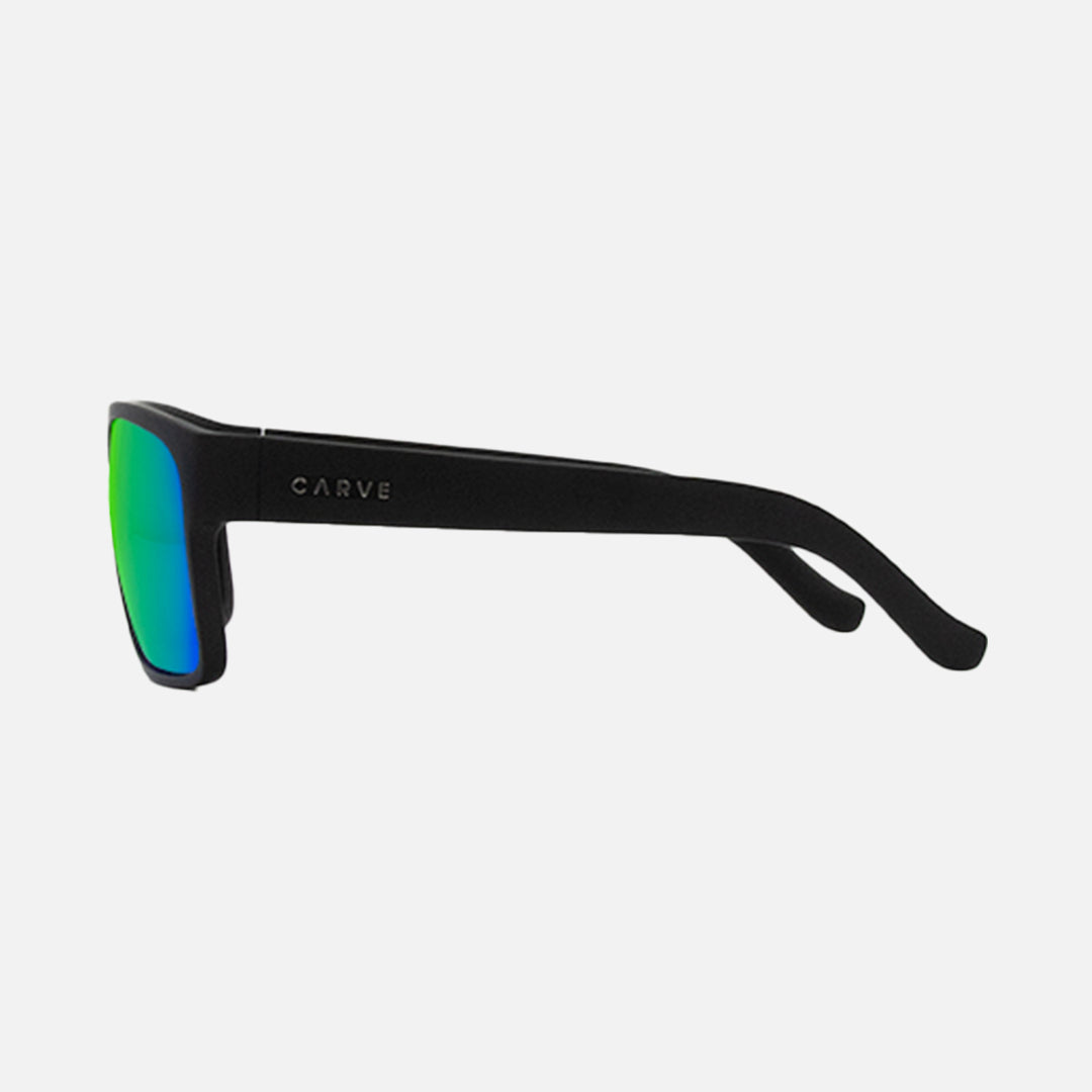 Vendetta - Matte Black Frame Gray Polarized Lens Green Iridium