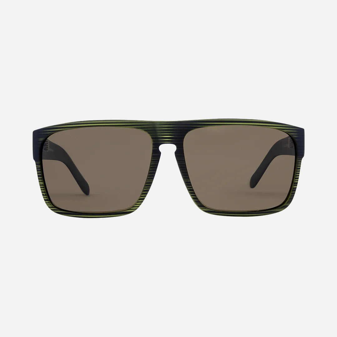 Vendetta - Matte Olive Translucent Streak Frame Brown Polarized Lens