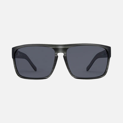 Vendetta - Matte Gray Translucent Streak Frame Gray Polarized Lens