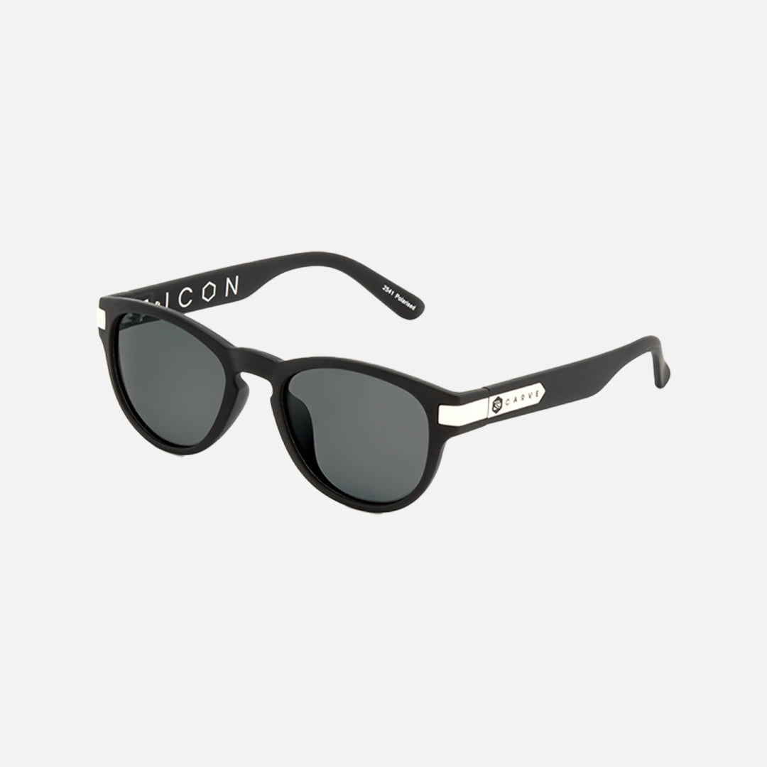 Icon - Gloss Black Frame with Grey Polarized Lens