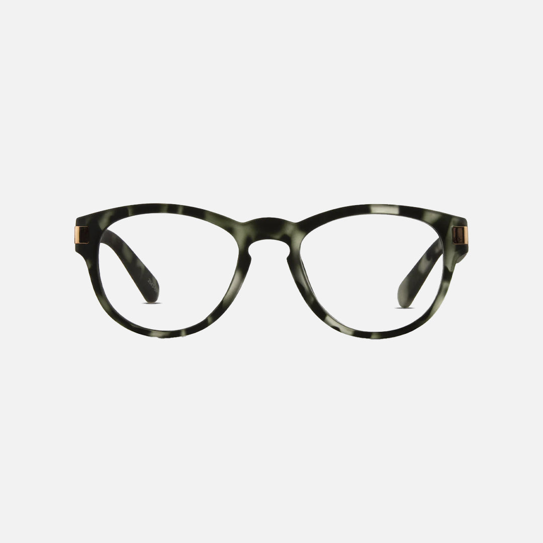 Icon - Blue Light Green Tort Frame Glasses