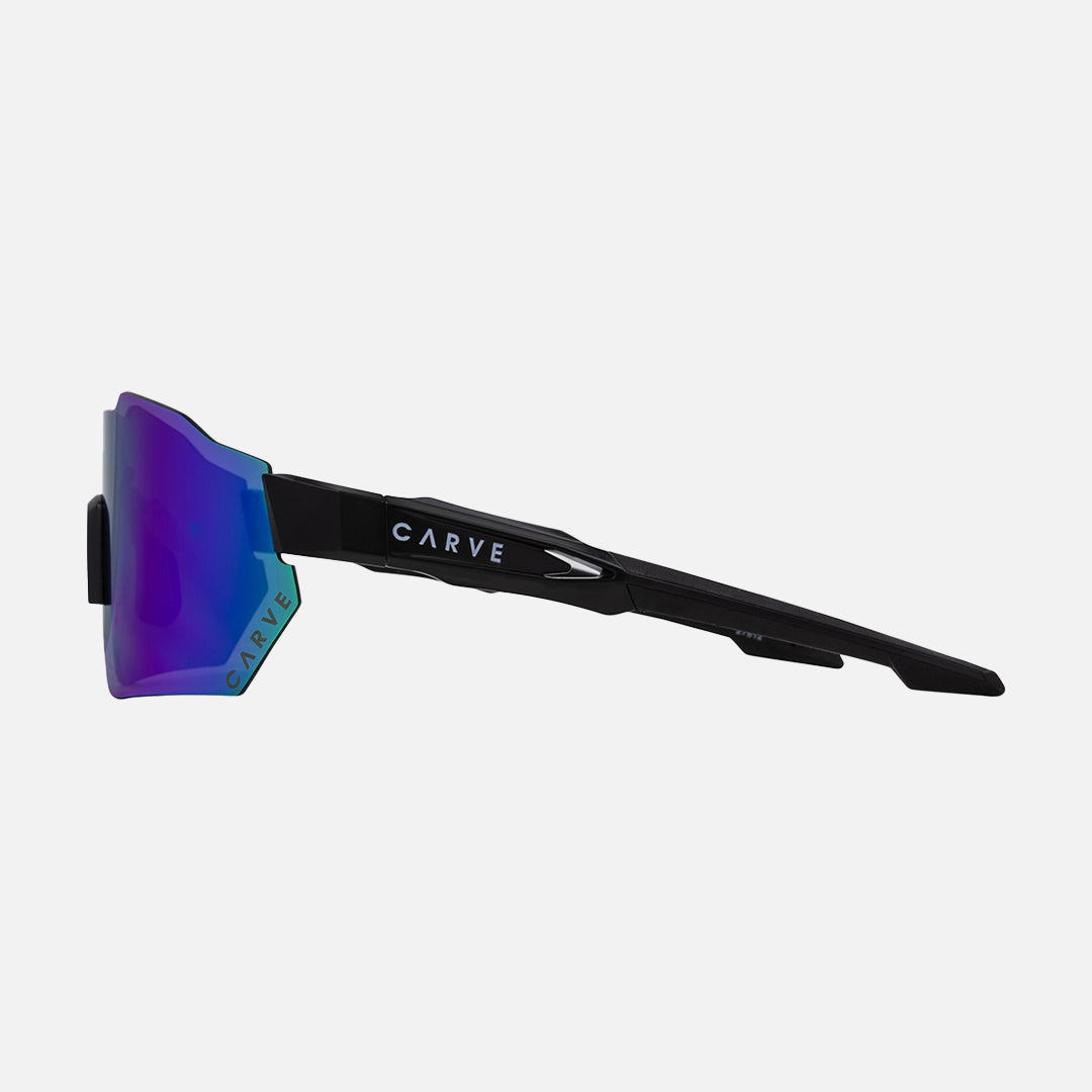 Level Up -  Frame: Matte Black <br> Lens: Rose with External Green Purple Iridium