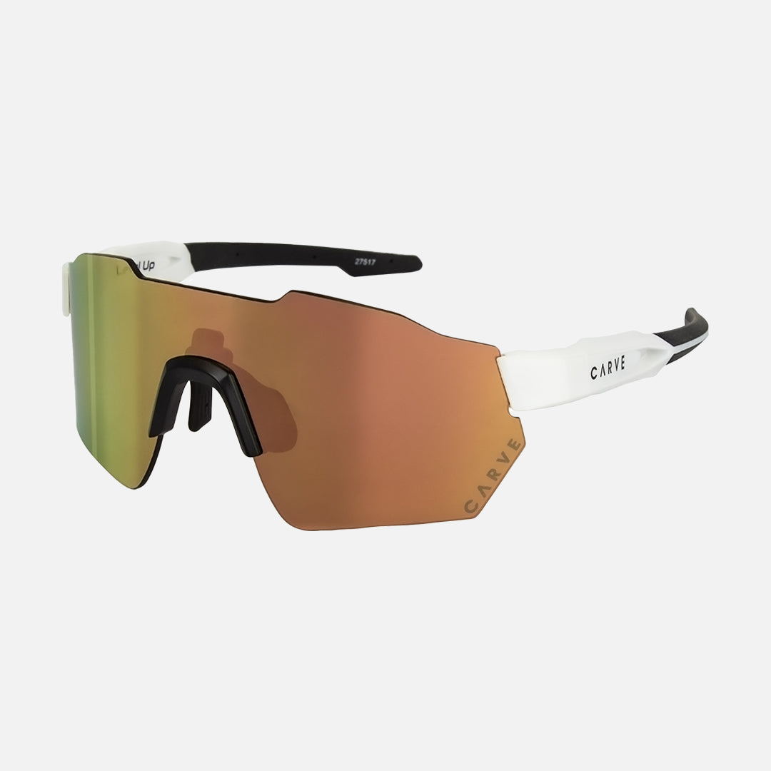 Level Up - Frame: Matte White <br> Lens: Brown with External Copper Iridium