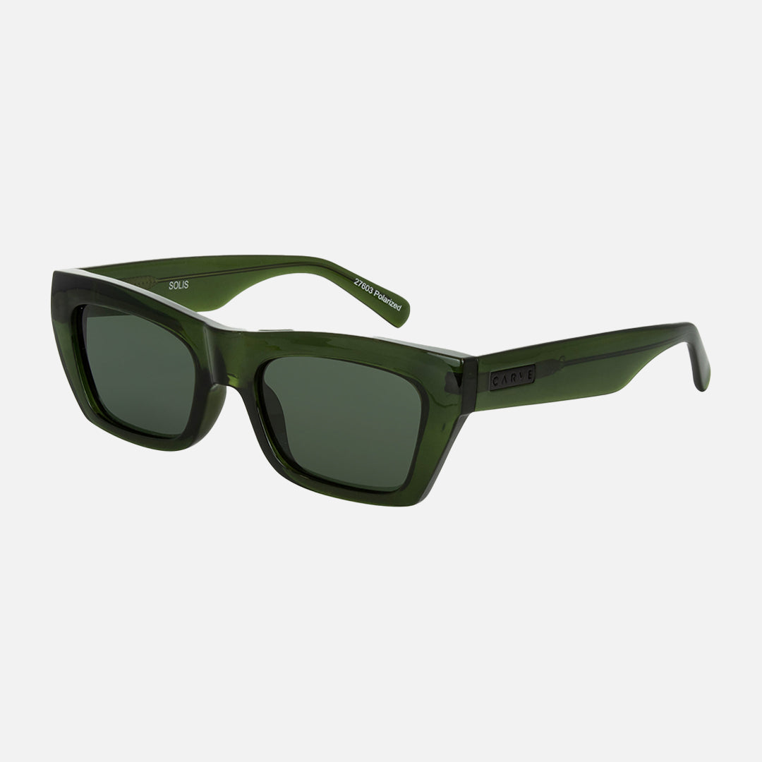 Solis - Crystal Moss Green Frame with Grey Polarized Lens