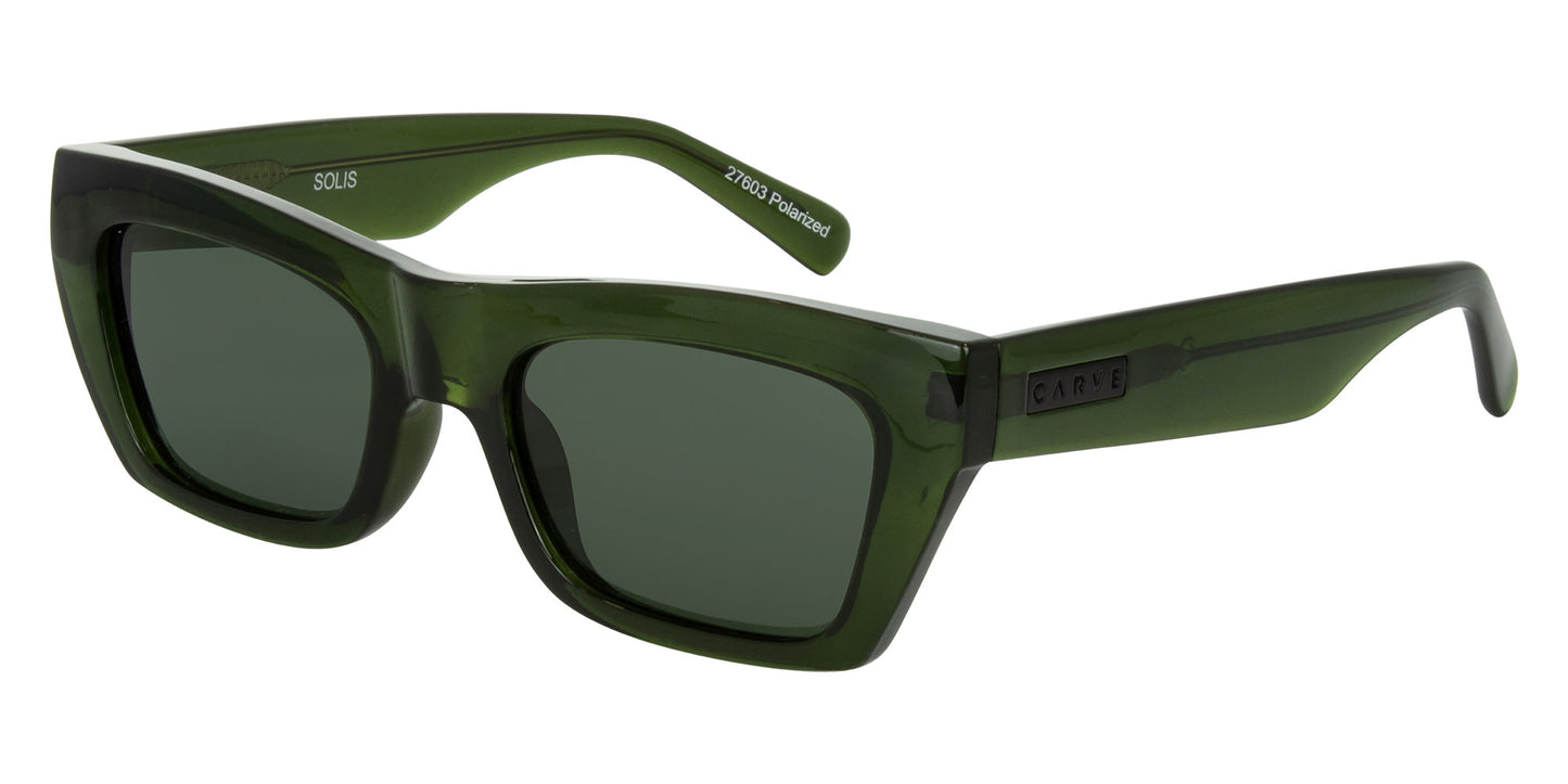 Solis - Crystal Moss Green Frame with Grey Polarized Lens