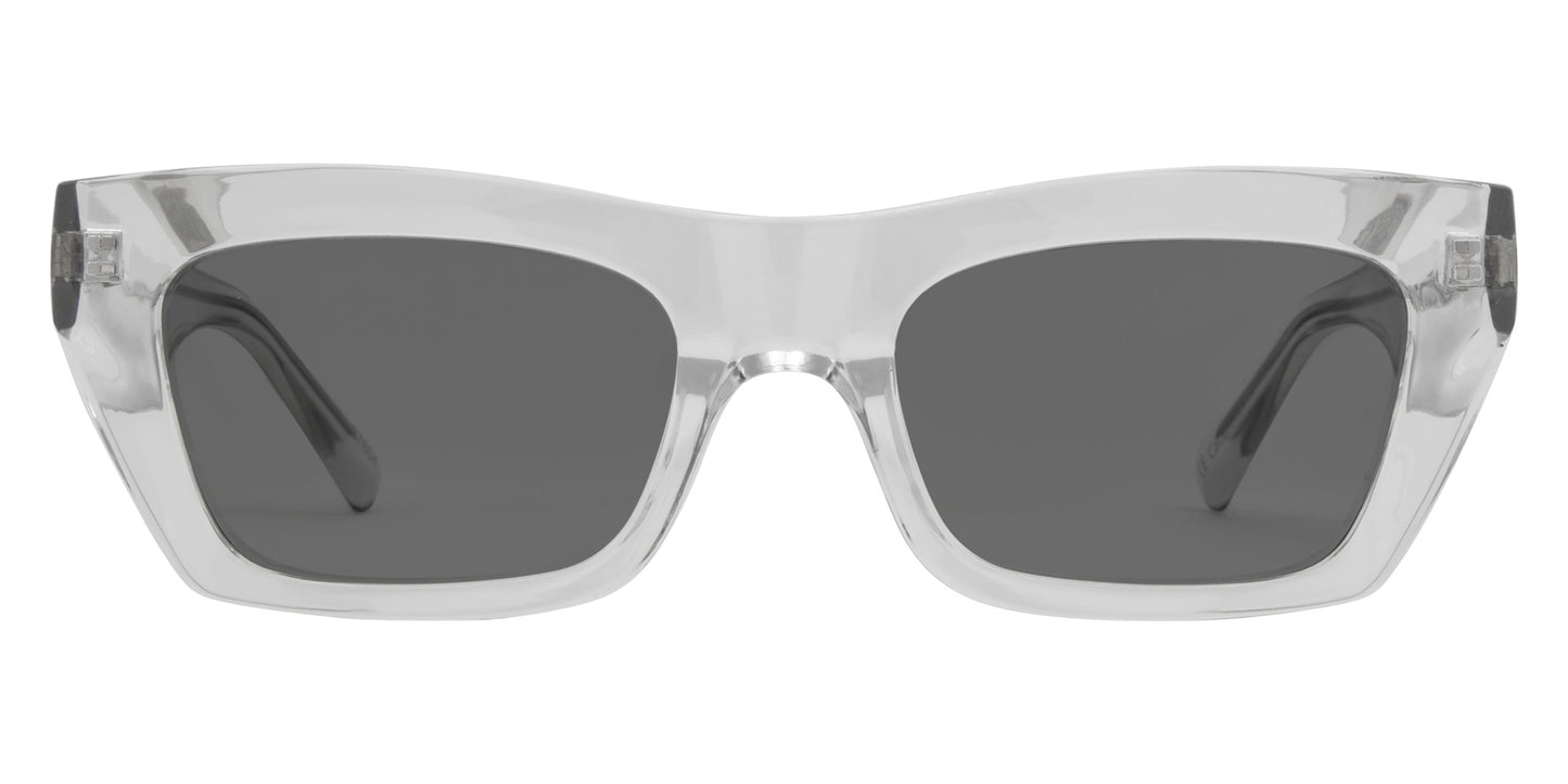 Solis - Gloss Crystal Clear Frame with Grey Lens
