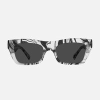 Solis - Gloss Crystal Clear Swirl Frame with Grey Lens