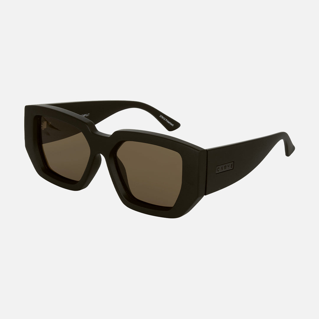 Catapult - Matt Black Frame with Brown Polarized Lens