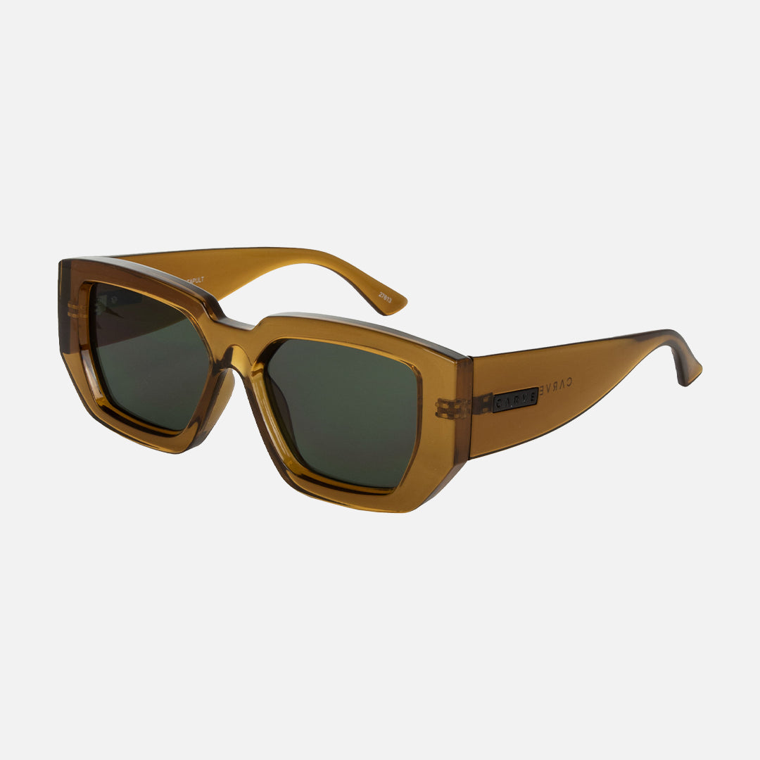 Catapult - Crystal Dark Sand Frame with Grey Lens