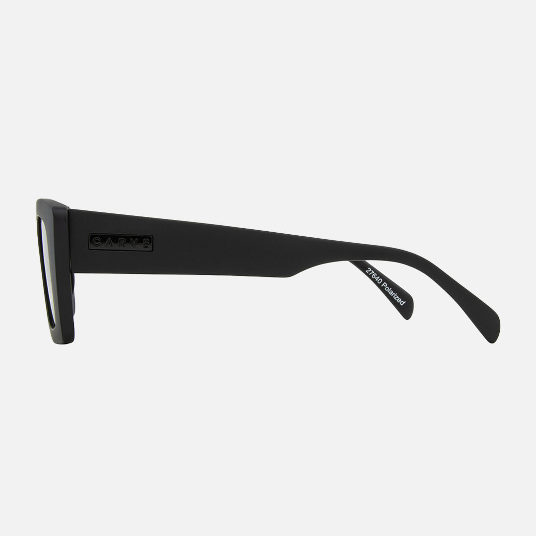 Ziggy - Matt Black Frame Green Polarized Lens