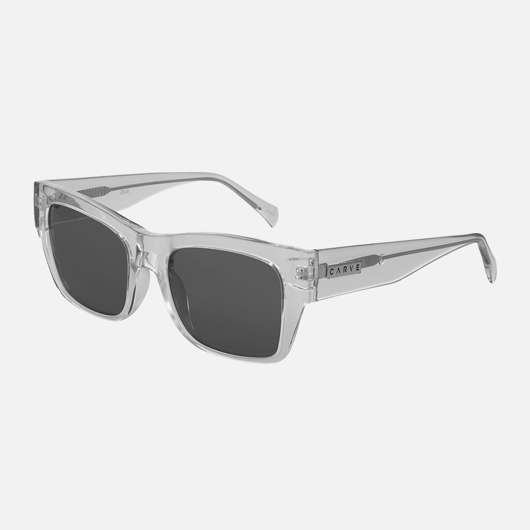 Zeus - Crystal Clear Frame with Grey Lens