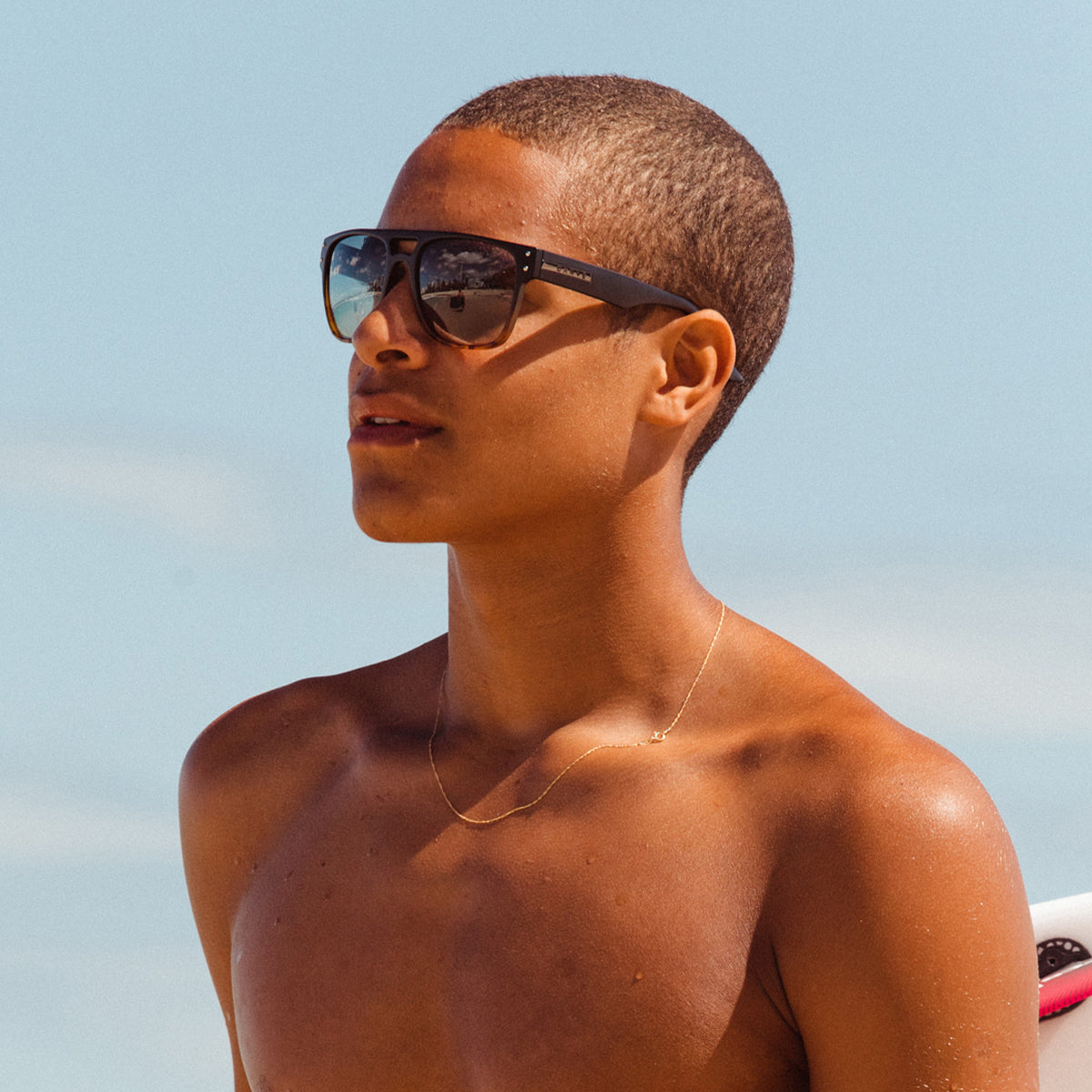 The Hub - Matt Black to Dk Tort Grey Polarized Lens