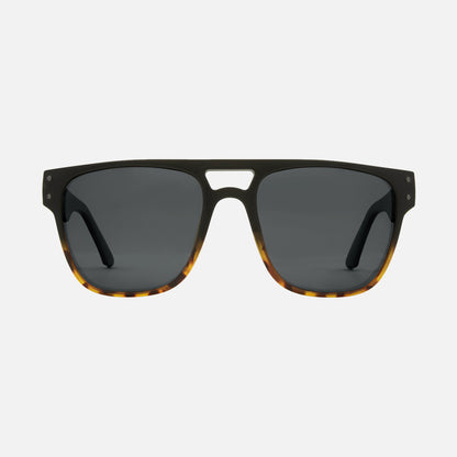 The Hub - Matt Black to Dk Tort Grey Polarized Lens