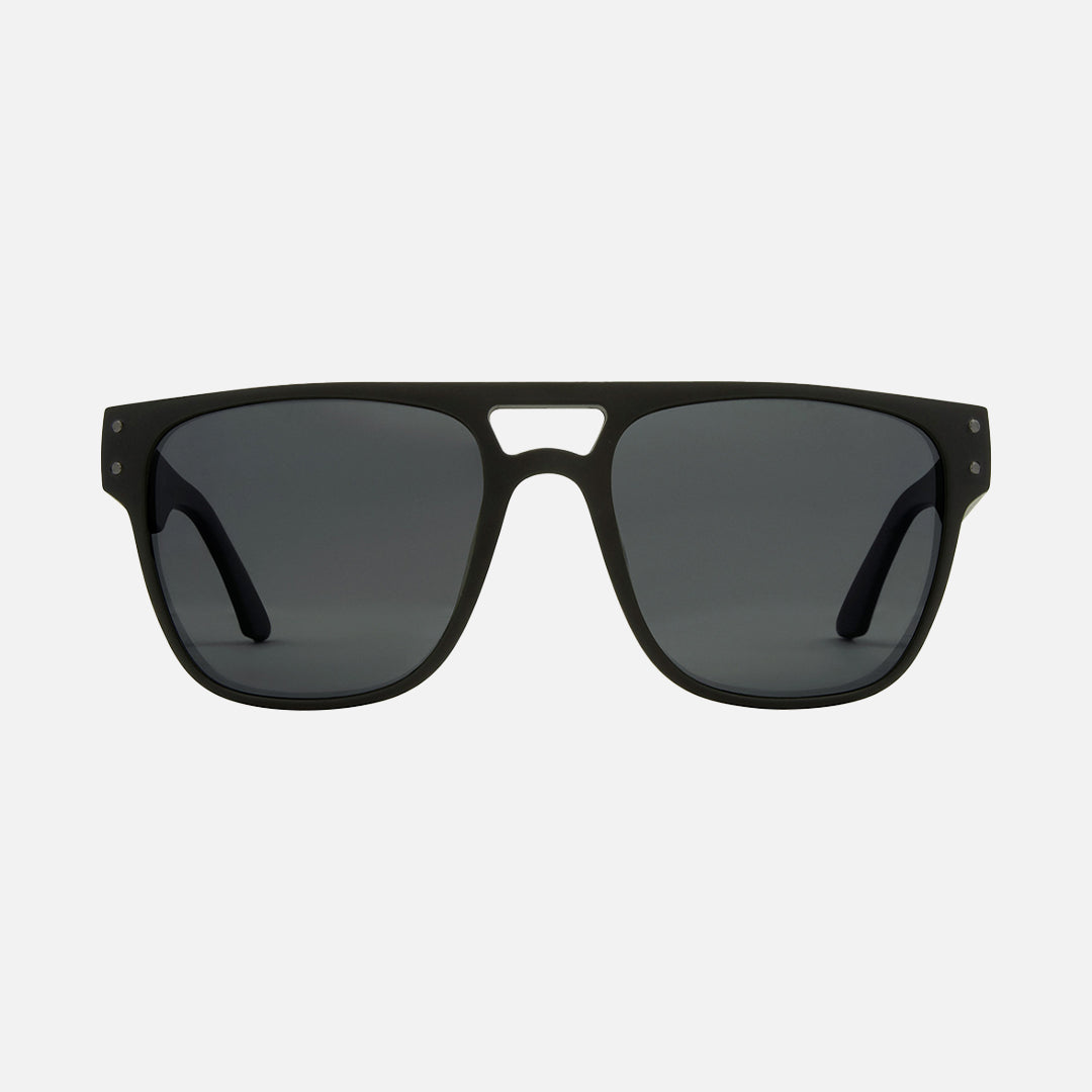 The Hub - Matt Black Grey Polarized Lens