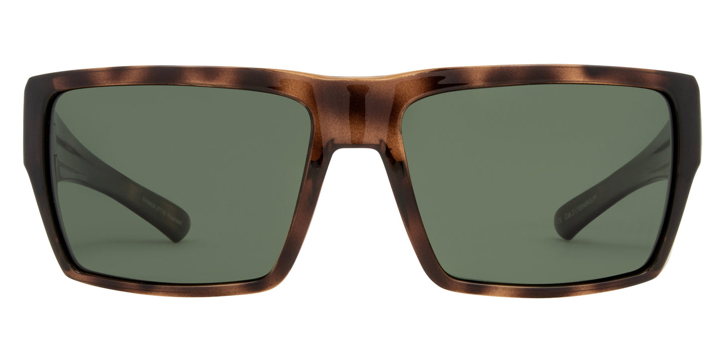 Sanada -  Gloss Muted Tort Frame with Green Lens