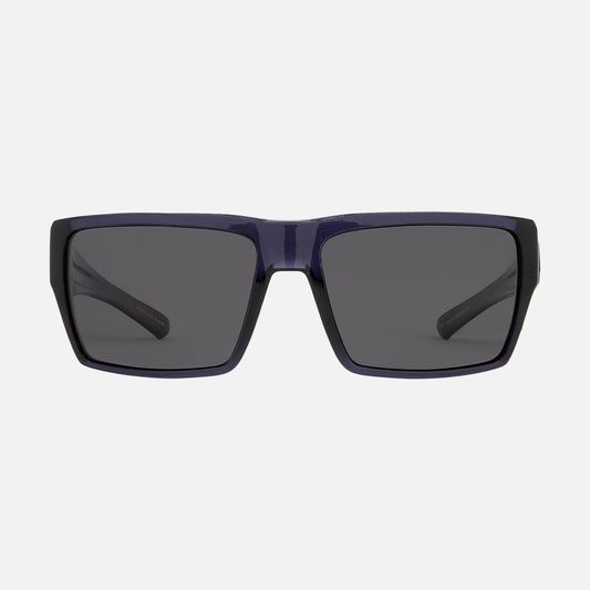 Sanada - Gloss Crystal Denim Blue Frame with Grey Polarized Lens