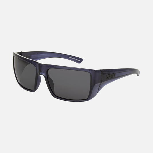 Sanada - Gloss Crystal Denim Blue Frame with Grey Polarized Lens