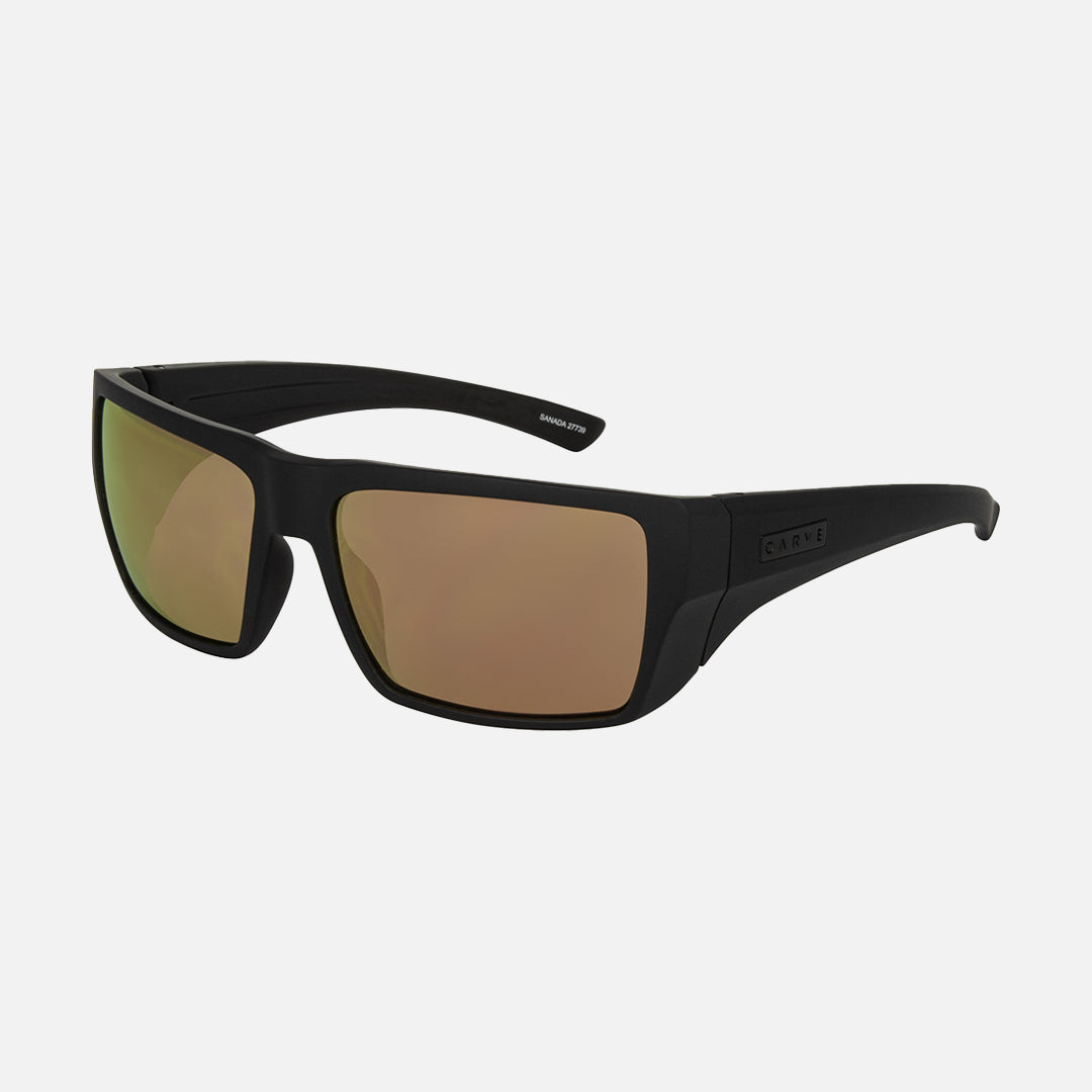 Sanada - Matt Black Frame with Copper Iridium Lens