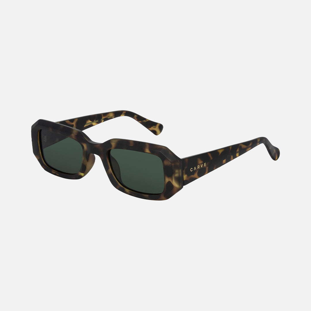 Asher - Matt Tort Frame with Green Lens