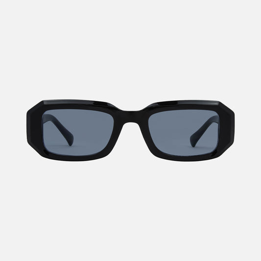 Asher - Gloss Black Frame with Blue Tinted lens