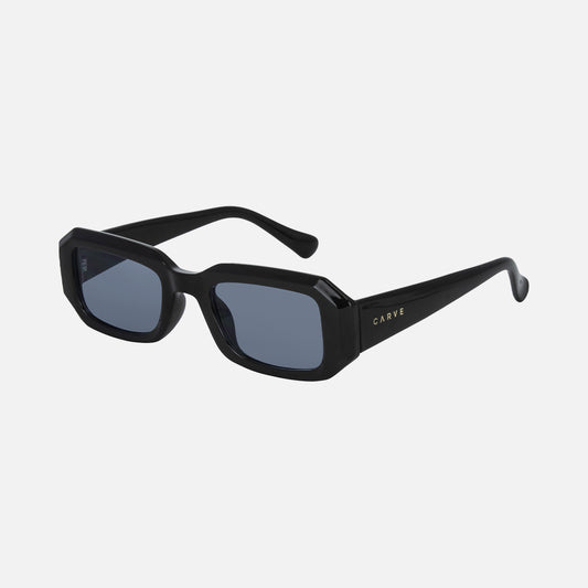 Asher - Gloss Black Frame with Blue Tinted lens