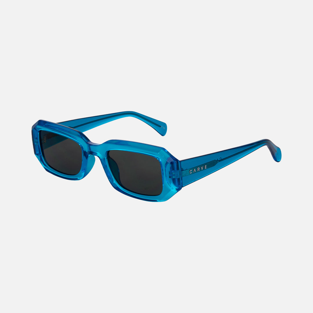 Asher - Gloss Crystal Cyan Frame with Grey Lens