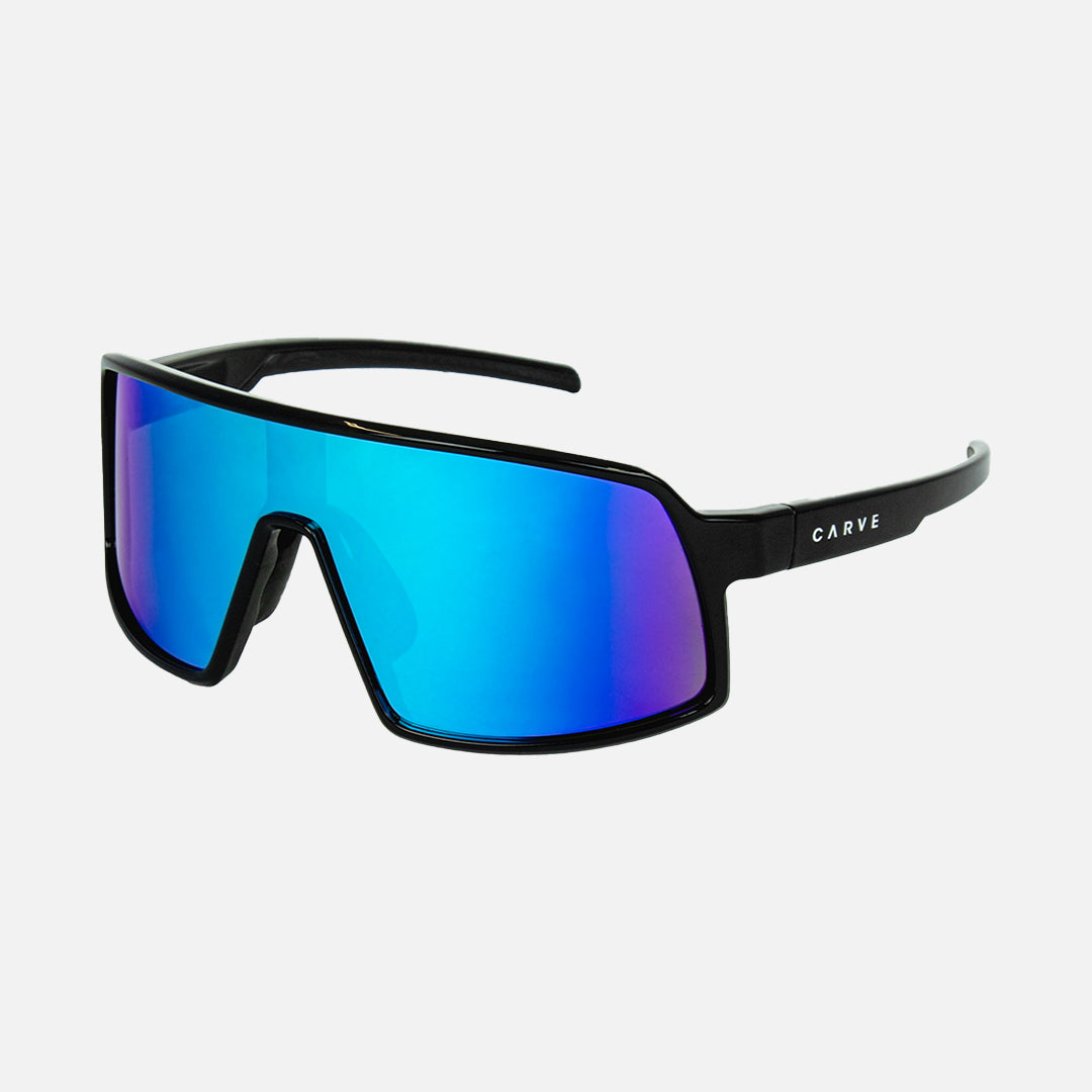 Sierra - Frame: Gloss Black <br> Lens: Rose with External Blue Iridium