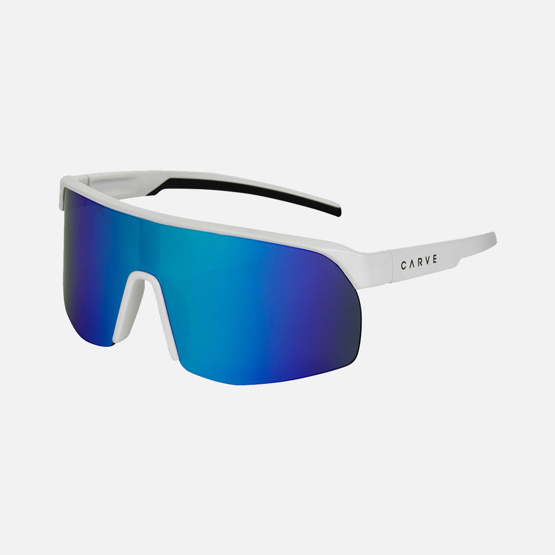 Velocity - Gloss White Frame, Grey Lens with Blue Iridium