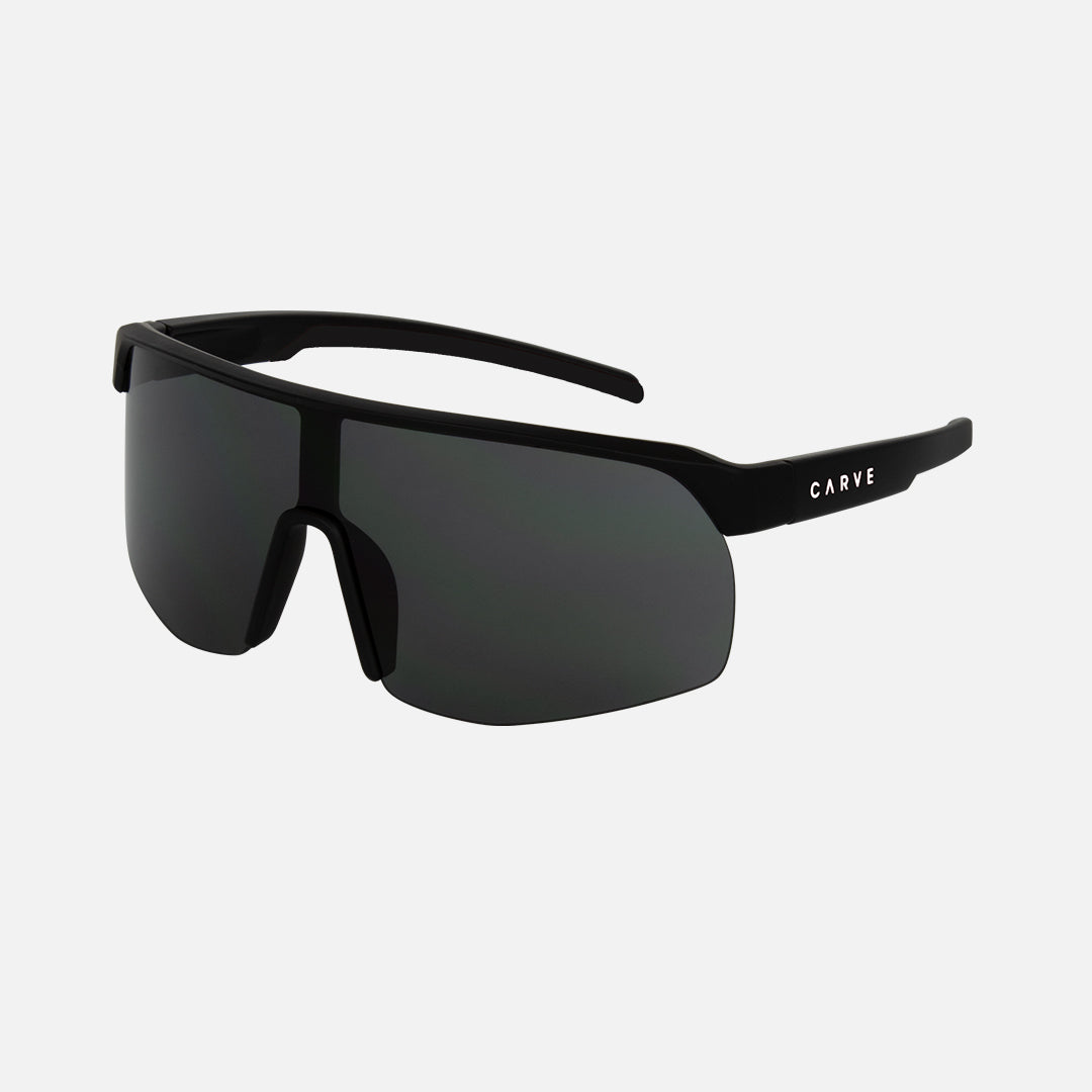 Velocity - Frame: Matte Black with Red Inner Temple <br> Lens: Grey