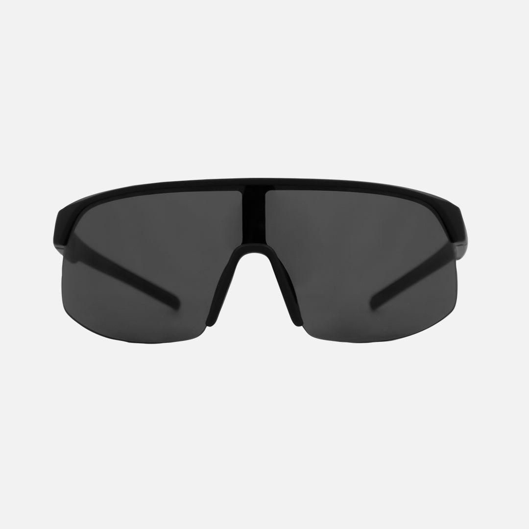Velocity - Frame: Matte Black with Red Inner Temple <br> Lens: Grey