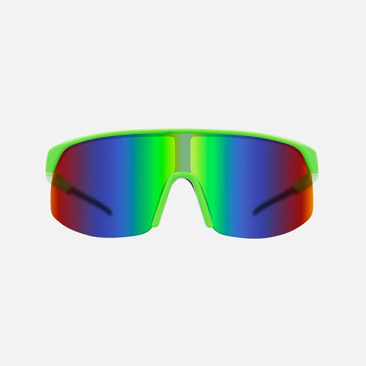 Velocity HD - Frame: Gloss Lime <br> Lens: Rose with External Green Iridium