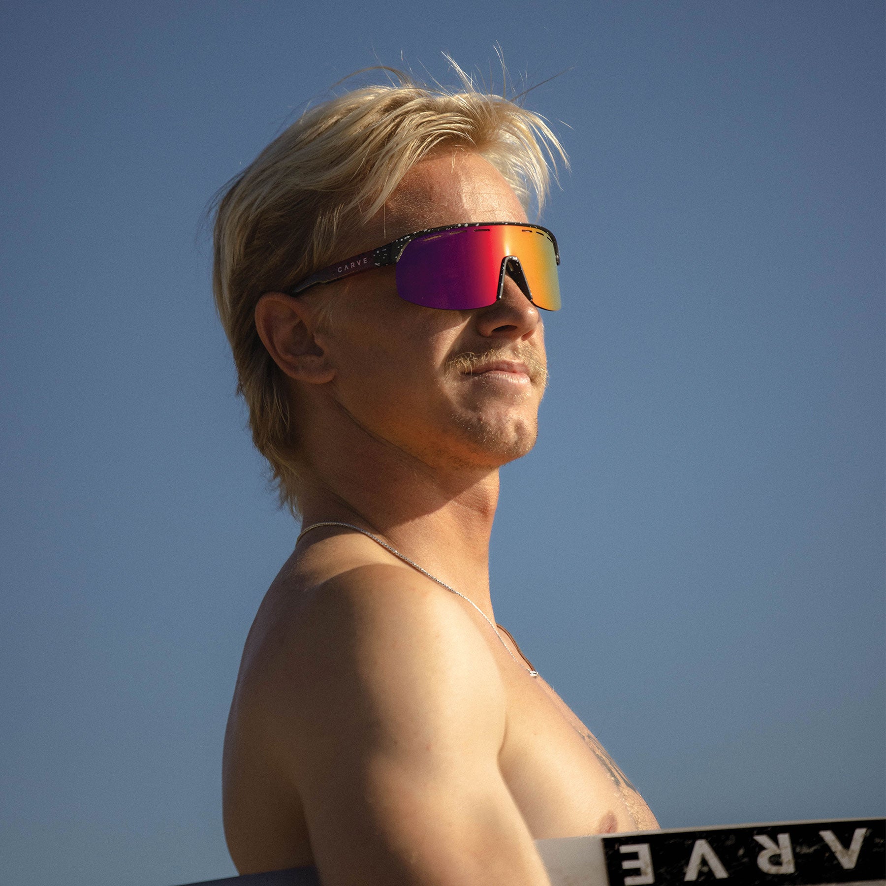 Velocity - Frame: Matte Black Splatter Paint <br> Lens: Grey with External Red Iridium plus Venting